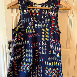 J. Crew nautical sleeveless top